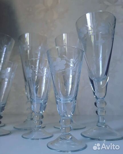 Каталожные фужеры, рюмки 1кдо СССР