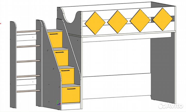 Детская кровать чердак