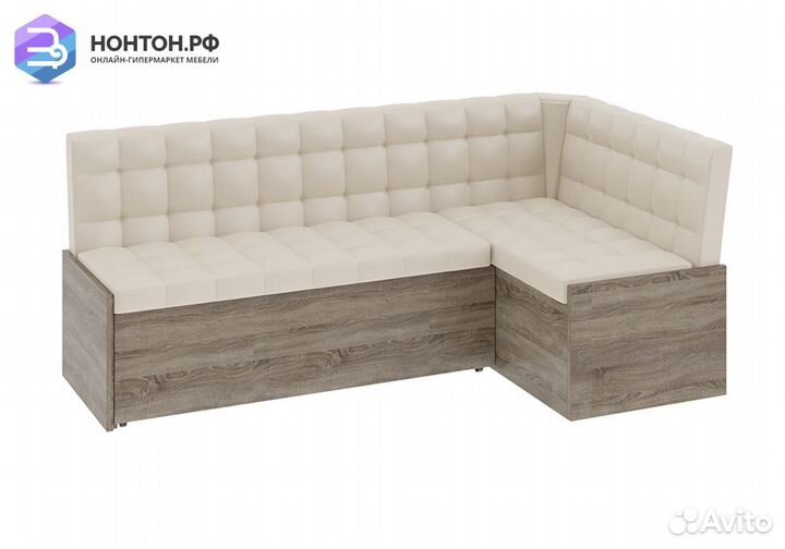Скамья угловая Форест дуб сонома трюфель / кожзам
