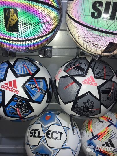 Футбольный мяч adidas, рuma, select,nike