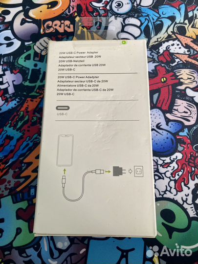 Комплект зарядок apple блок+провод