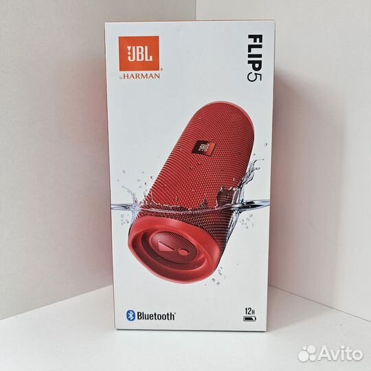 Портативная колонка JBL Flip 5, красная