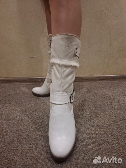 Полусапоги женские зимние натуральная кожа 38