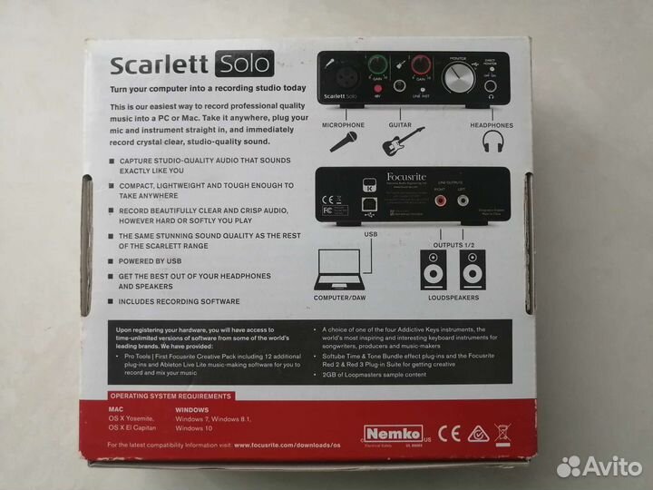 Focusrite Scarlett Solo 2nd Gen