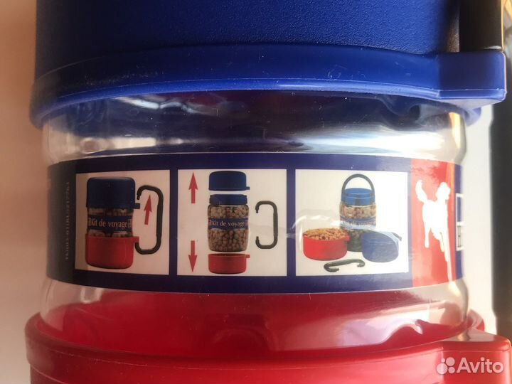 Дорожный контейнер для сухого корма и волы