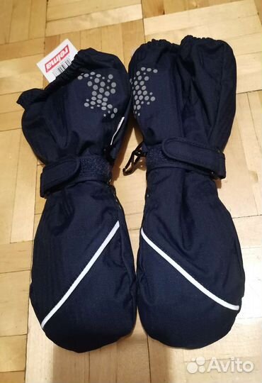 Варежки краги Рейма 1 меховые удлинённые зимние