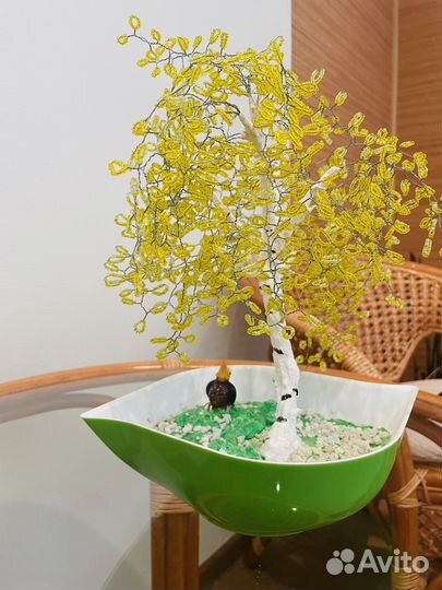 Деревья из бисера