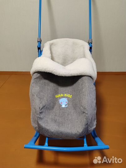 Продам детские санки с тёплым матрасом