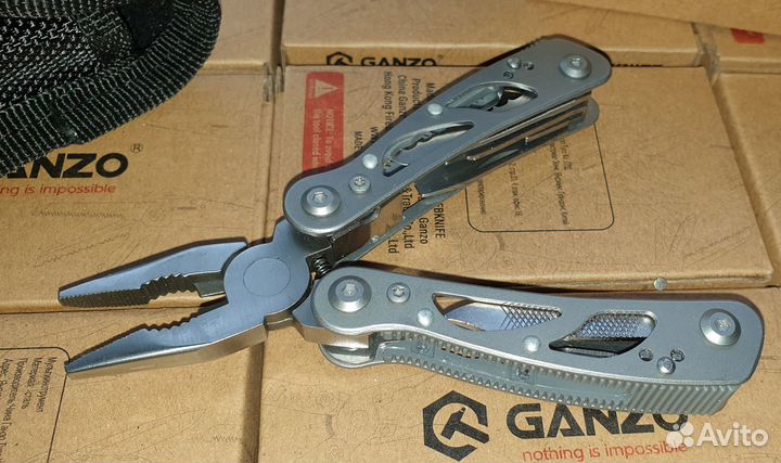 Мультитул компактный Ganzo G104S + чехол новый