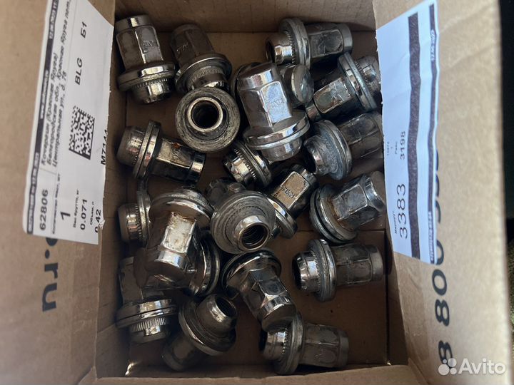 Колёсные гайки 14/1.5 тойота ланкрузер 100 – 200