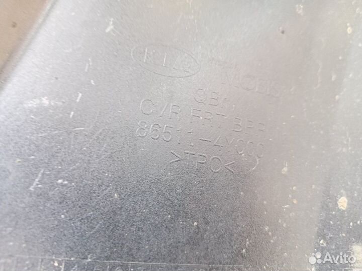 Передний бампер kia rio 3