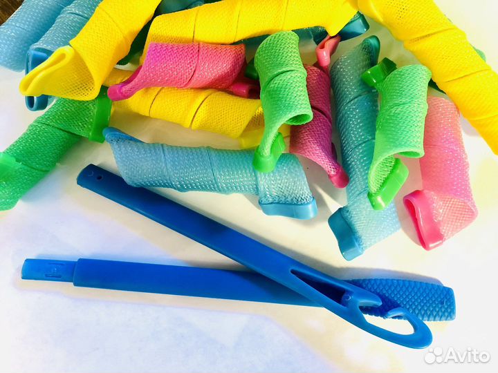 Гибкие, мягкие бигуди для волос Magic Leverage