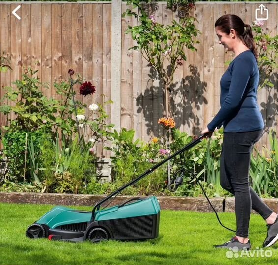 Газонокосилка электрическая bosch