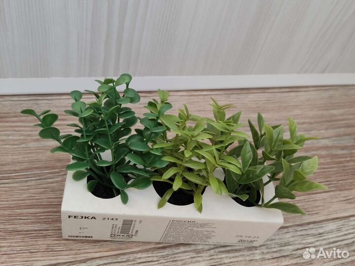 Суккулент искусственный фейка, 5 см, набор из 3 шт