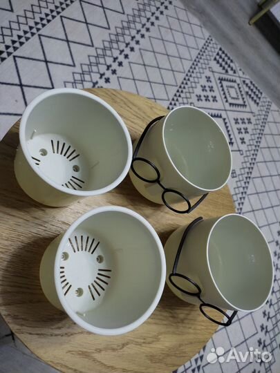 Кашпо для цветов с дренажным отверстием