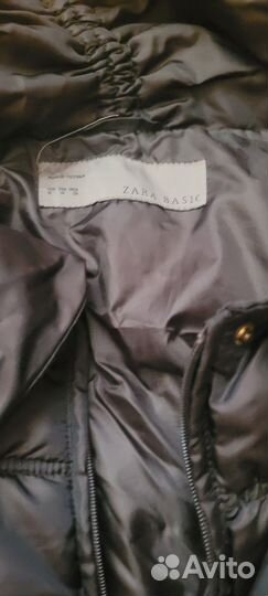 Пуховик zara s +парка пул энд бир