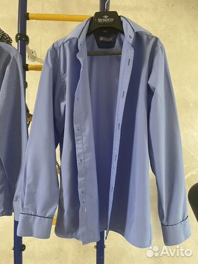 Рубашка на 10 лет, мальчик, рост 140-146см