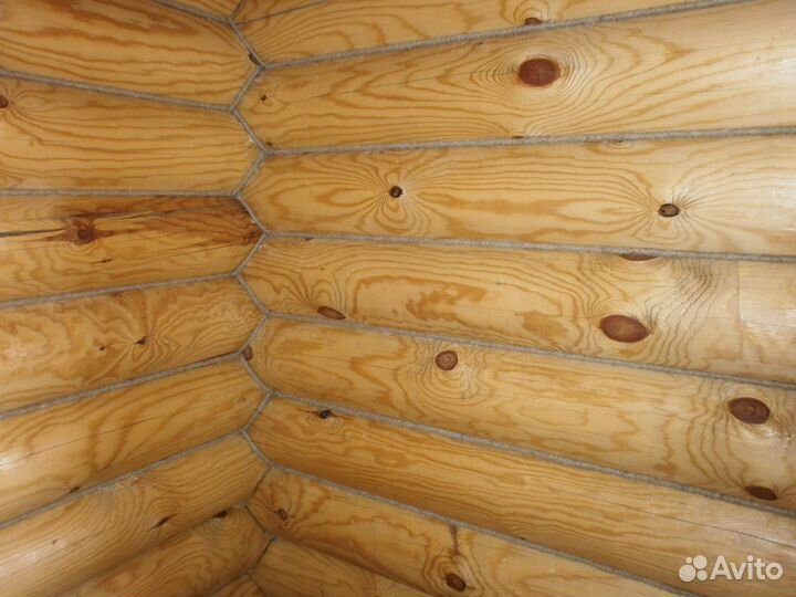 Конопатка шлифовка Покраска