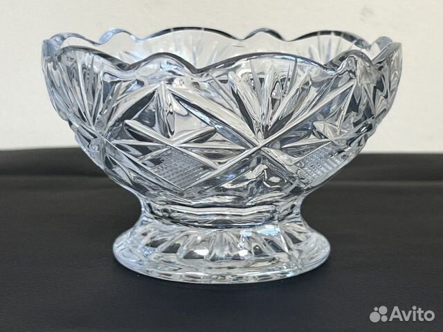 Салатник хрустальный малый 250 мл на ножке