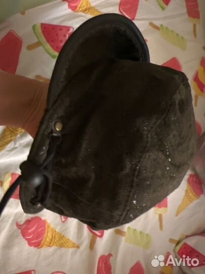 Шляпа женская кожаная