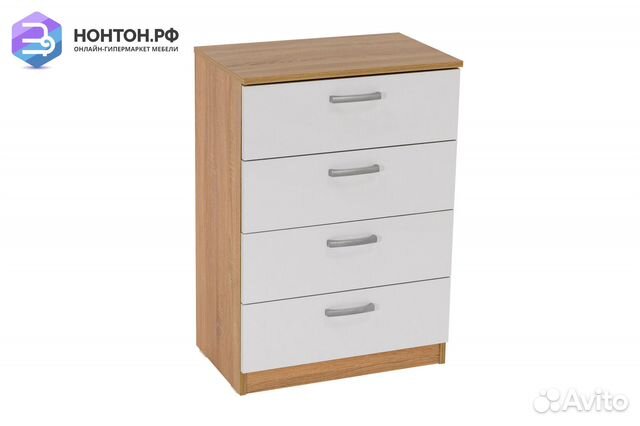 Комод Лотос 2.070 дуб сонома / белый глянец