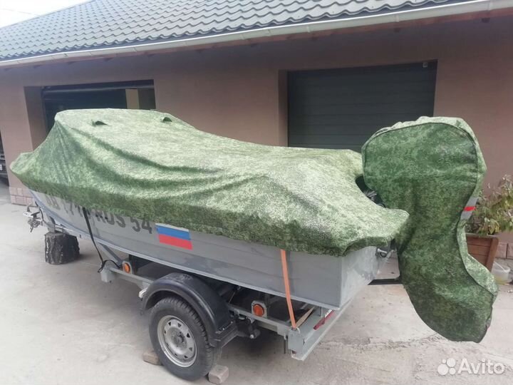 2-4дня.Пошив тента на лодку и мотор