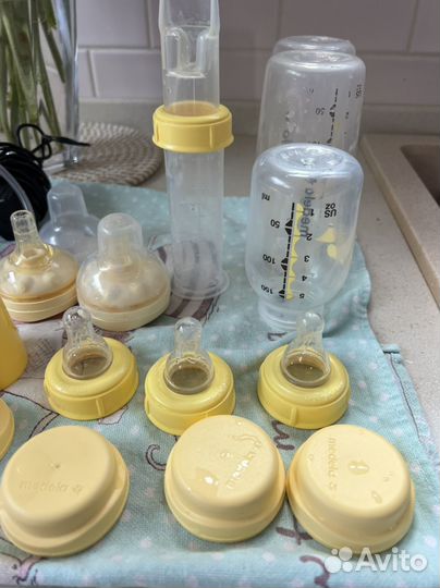 Молокоотсос medela swing, анатом. соски medela