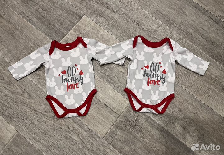 Пакет одежды для двойни 62-68