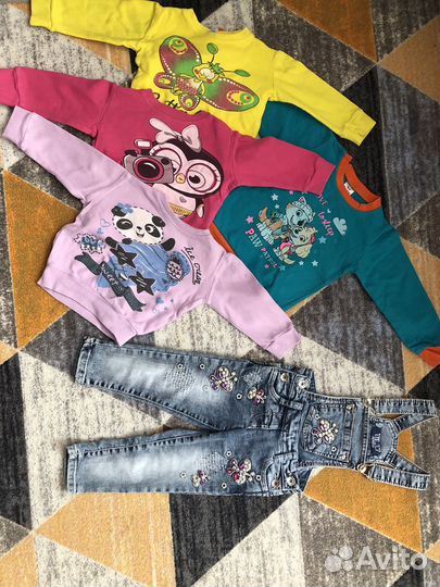 Большой пакет одежды для девочки 1-2 года