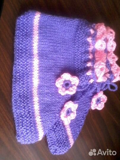 Продаю вязаные тапочки 