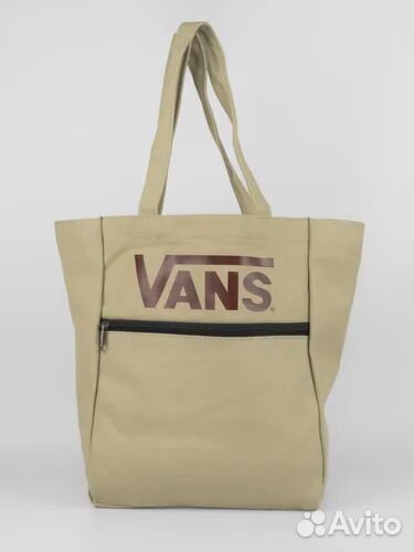 Шоппер Vans бежевый холщовый