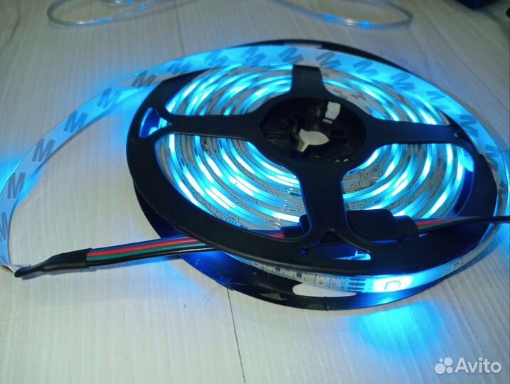Светодиодная лента 5 м. + удлинитель 5 м