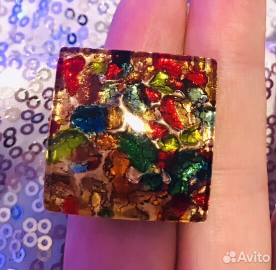 Кольцо из муранского стекла