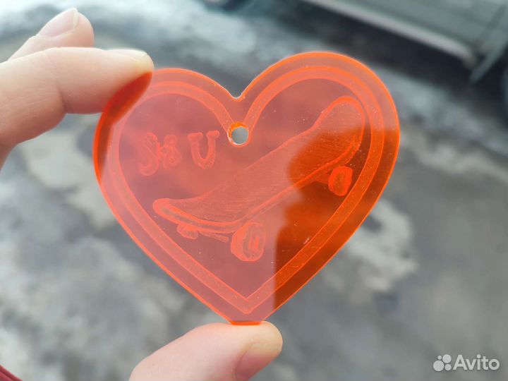 Валентинка 3d скейт