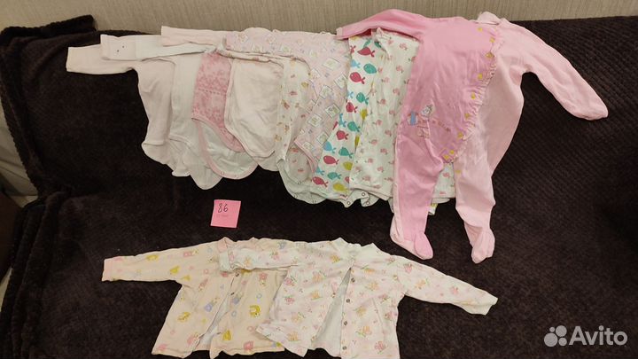 Пакет детских вещей для девочки 80-86 размер