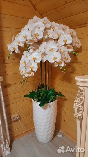 Торшер с орхидеями