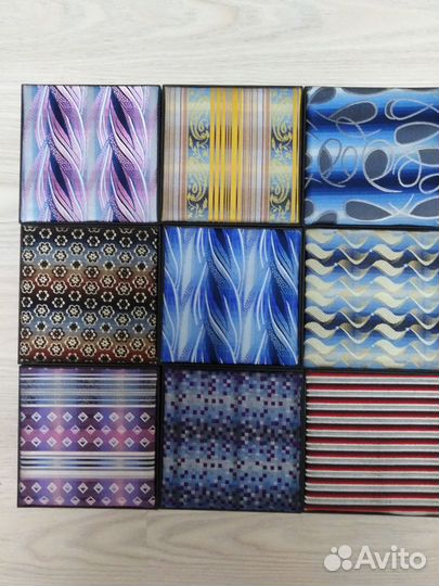 Набор галстук, платочек и запонки