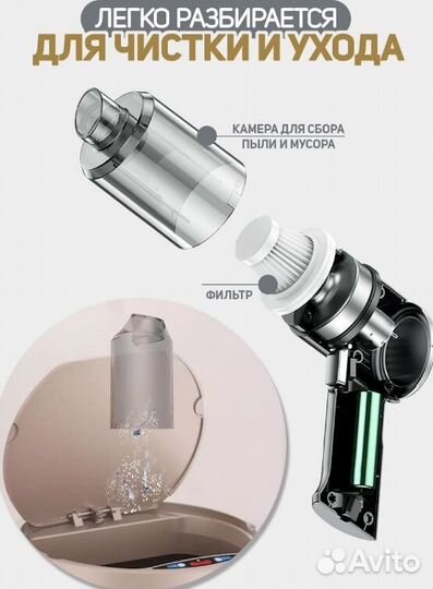 Автомобильный беспроводной пылесос