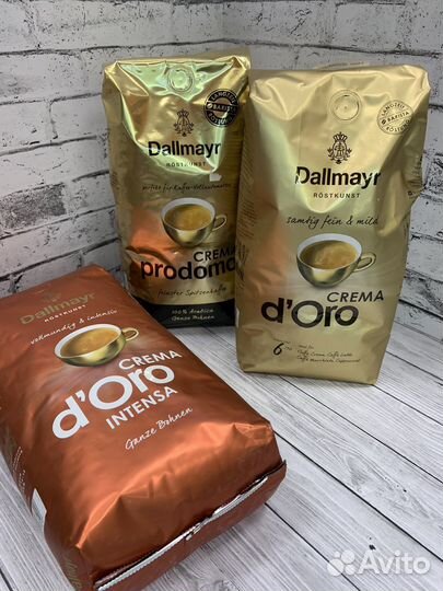 Кофе зерновой 1 кг dallmayr crema d’oro