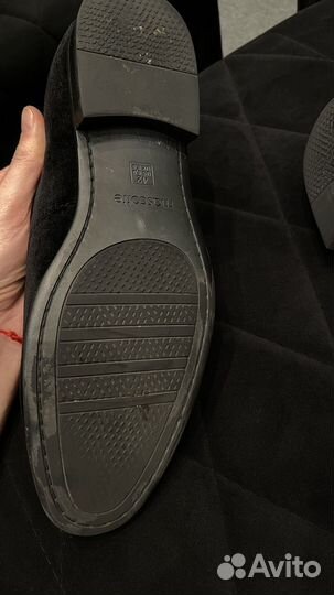 Бархатные лоферы Mascotte мужские 42