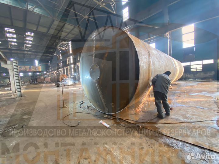 Ргс Резервуар Горизонтальный стальной под гсм