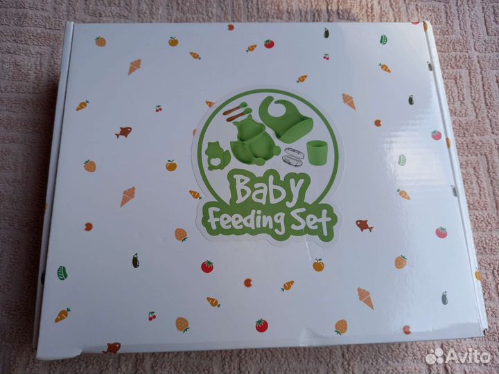 Набор детской силиконовой посуды