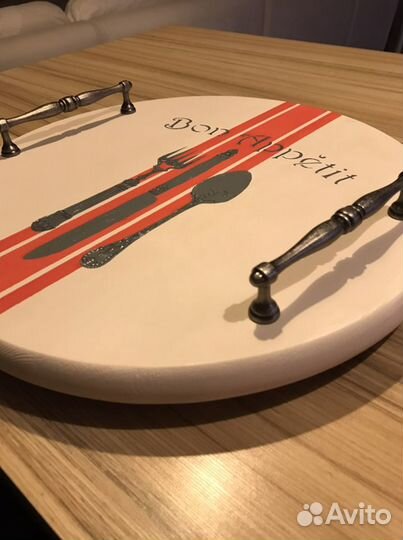 Поднос для чая, завтрака, подачи еды