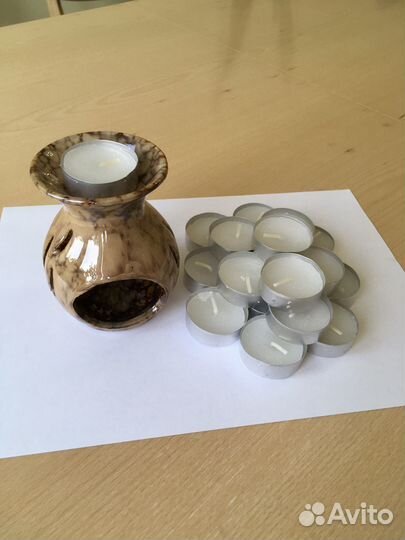 Подсвечник и чайные свечи