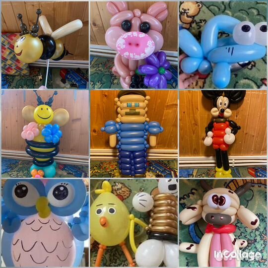 Воздушные шары, фигуры из шаров