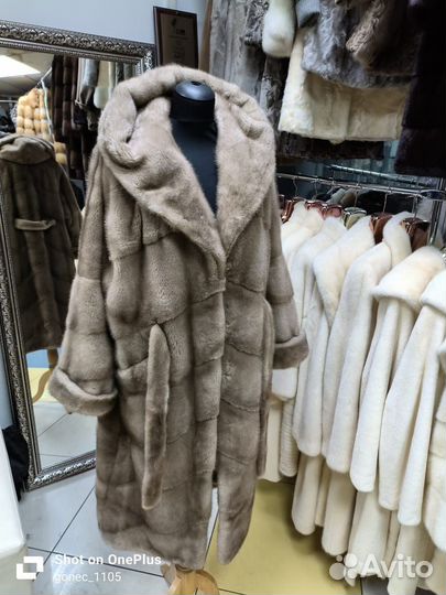 Шуба норковая Премиум 44-50/52. Новая. 120 см