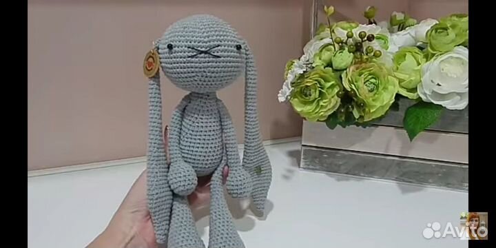 Вязаный зайка
