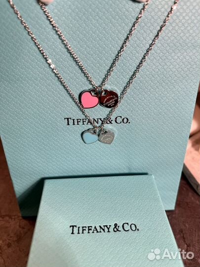 Колье tiffany сердце