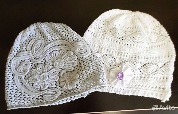 Вязаные летние шапочки