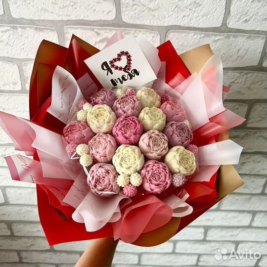 Шоколадные букеты/розы/пионы/тюльпаны